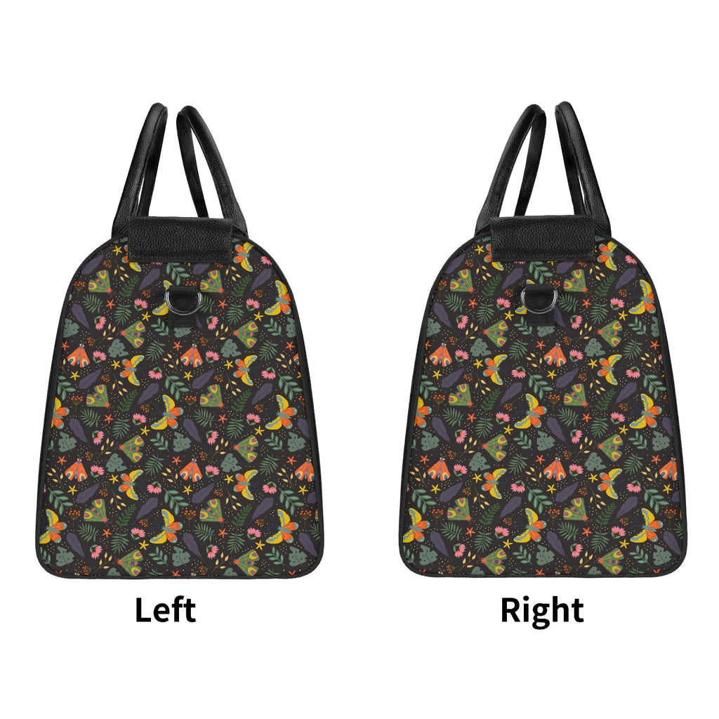 Personalised Dark Butterfly Foldable Travel Bag Personalised Foldable Travel Bag animal Printed Offshore