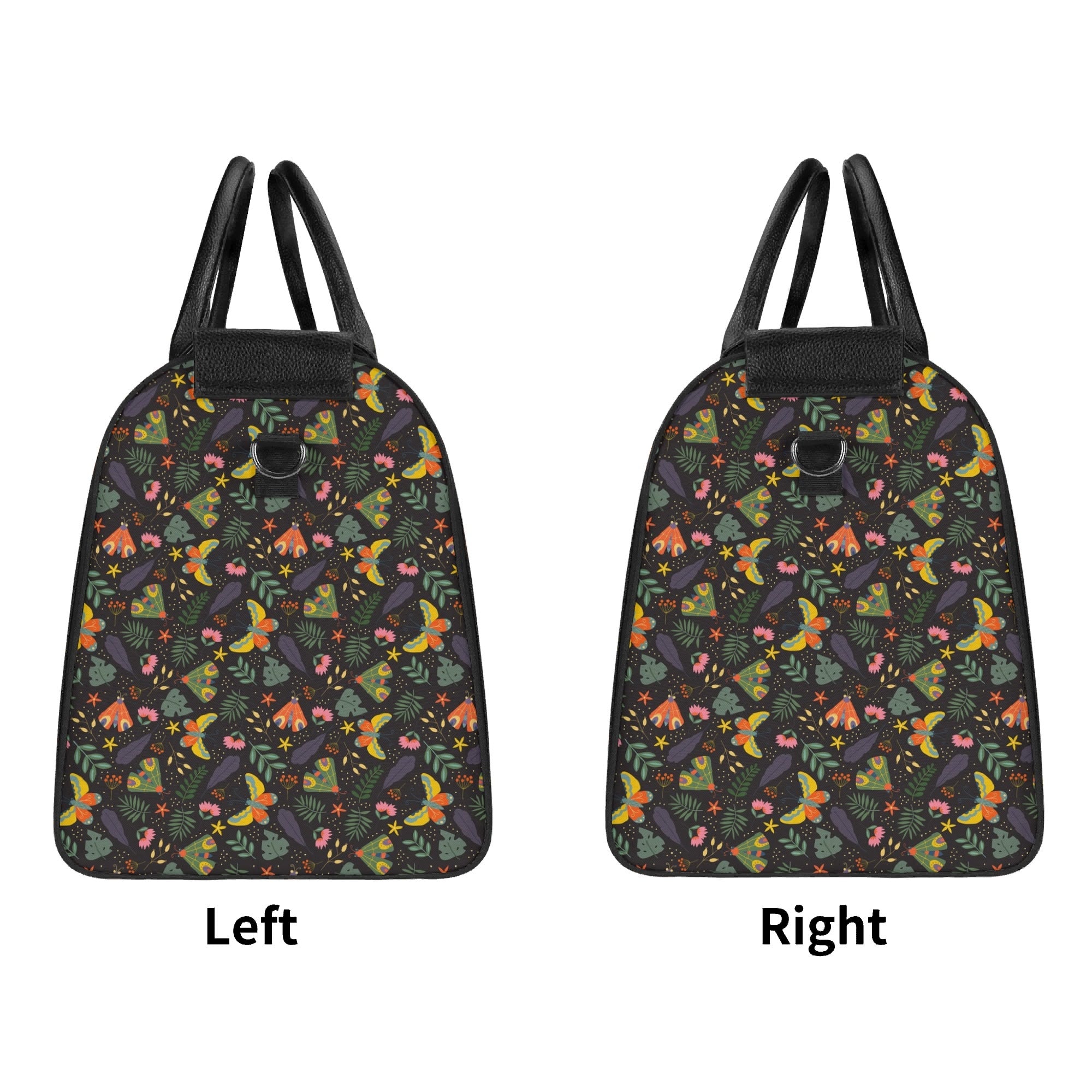 Personalised Dark Butterfly Foldable Travel Bag Personalised Foldable Travel Bag animal Printed Offshore