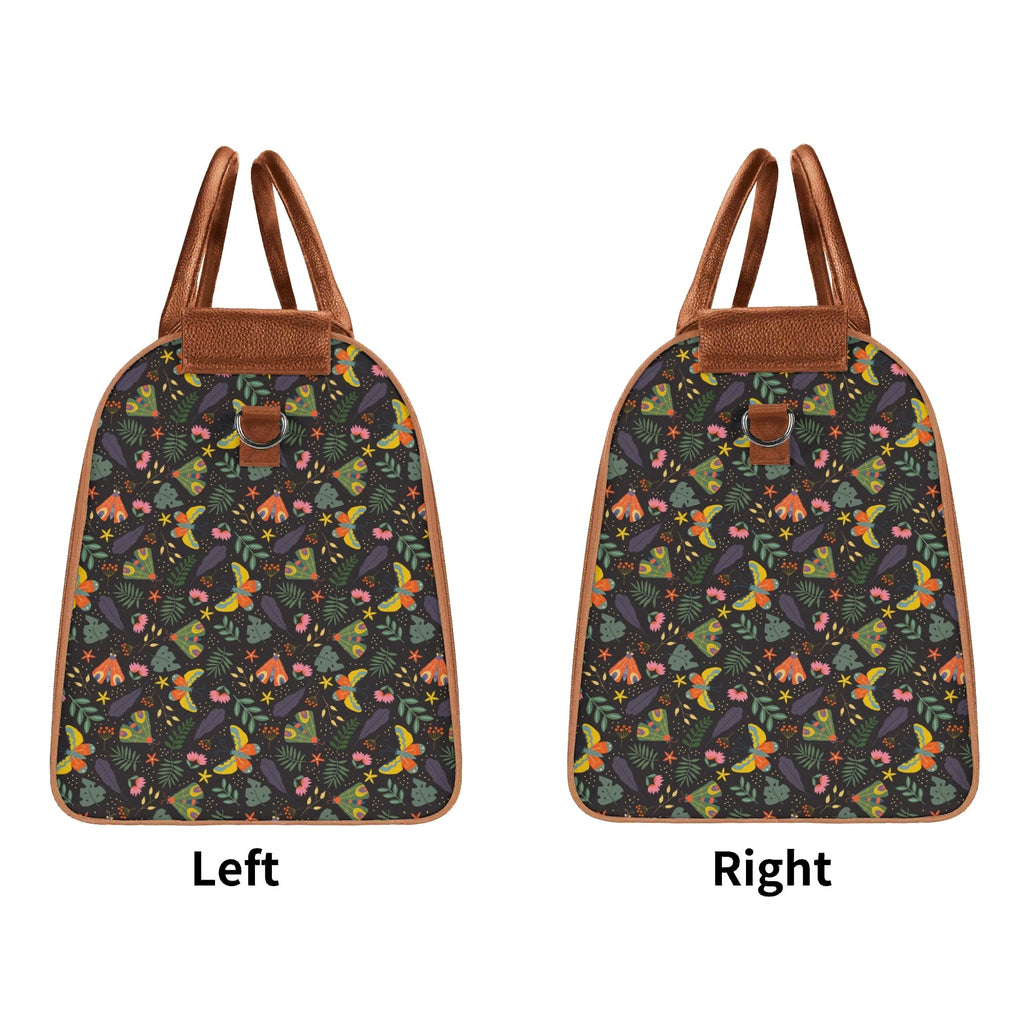 Personalised Dark Butterfly Foldable Travel Bag Personalised Foldable Travel Bag animal Printed Offshore