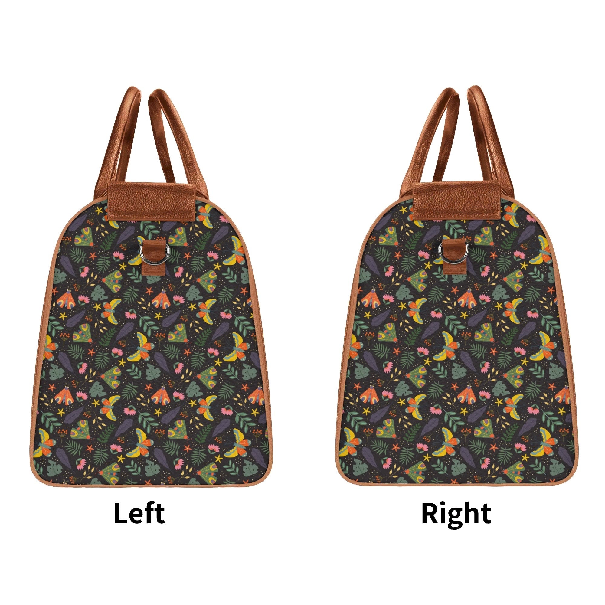 Personalised Dark Butterfly Foldable Travel Bag Personalised Foldable Travel Bag animal Printed Offshore