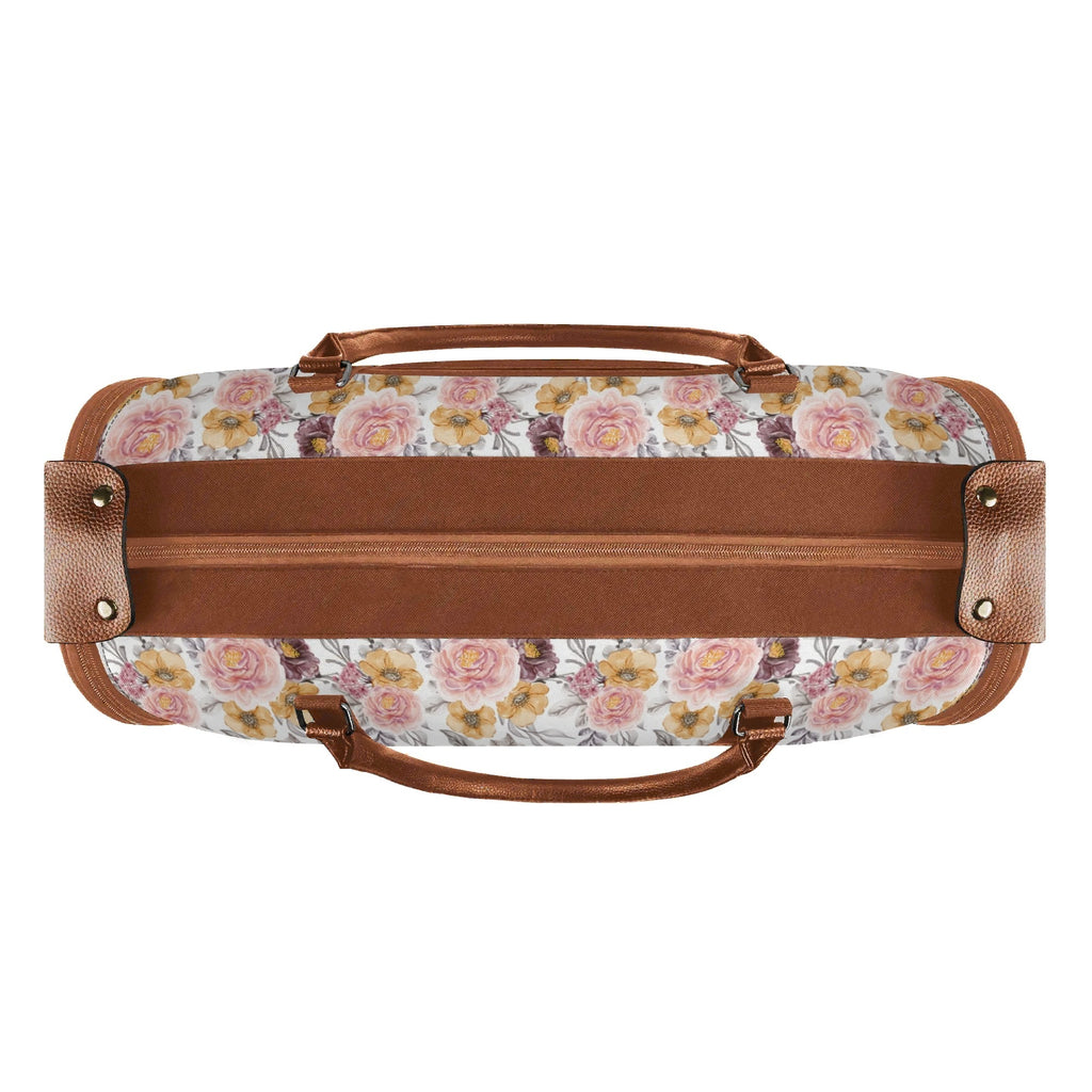 Personalised Painted Flowers Foldable Travel Bag Personalised Foldable Travel Bag Plants Printed Offshore