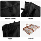 Personalised Painted Flowers Foldable Travel Bag Personalised Foldable Travel Bag Plants Printed Offshore