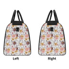 Personalised Painted Flowers Foldable Travel Bag Personalised Foldable Travel Bag Plants Printed Offshore