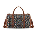 Personalised Eyes On Black Foldable Travel Bag Brown Personalised Foldable Travel Bag Printed Offshore