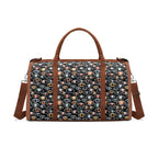 Personalised Eyes On Black Foldable Travel Bag Brown Personalised Foldable Travel Bag Printed Offshore