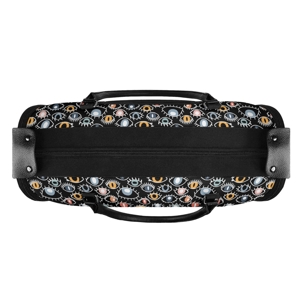 Personalised Eyes On Black Foldable Travel Bag Personalised Foldable Travel Bag Printed Offshore