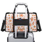Personalised Orange Surf Foldable Travel Bag Personalised Foldable Travel Bag Printed Offshore Surf