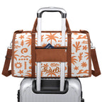 Personalised Orange Surf Foldable Travel Bag Personalised Foldable Travel Bag Printed Offshore Surf