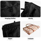 Personalised Orange Surf Foldable Travel Bag Personalised Foldable Travel Bag Printed Offshore Surf