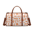 Personalised Orange Surf Foldable Travel Bag Brown Personalised Foldable Travel Bag Printed Offshore Surf