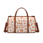 Personalised Orange Surf Foldable Travel Bag Brown Personalised Foldable Travel Bag Printed Offshore Surf