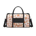 Personalised Orange Surf Foldable Travel Bag Personalised Foldable Travel Bag Printed Offshore Surf