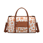 Personalised Orange Surf Foldable Travel Bag Personalised Foldable Travel Bag Printed Offshore Surf