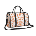 Personalised Orange Surf Foldable Travel Bag Personalised Foldable Travel Bag Printed Offshore Surf