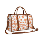Personalised Orange Surf Foldable Travel Bag Personalised Foldable Travel Bag Printed Offshore Surf