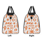 Personalised Orange Surf Foldable Travel Bag Personalised Foldable Travel Bag Printed Offshore Surf
