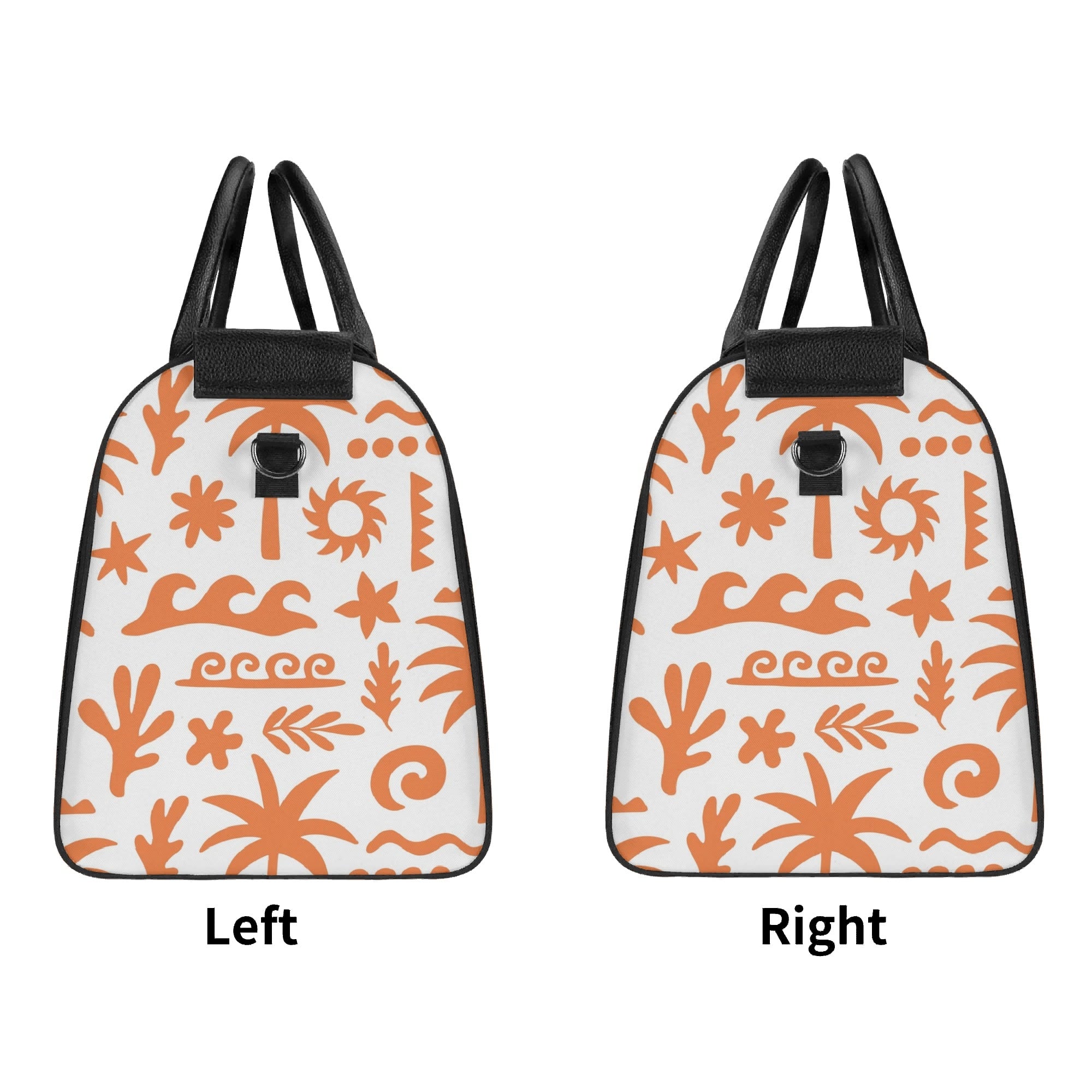Personalised Orange Surf Foldable Travel Bag Personalised Foldable Travel Bag Printed Offshore Surf