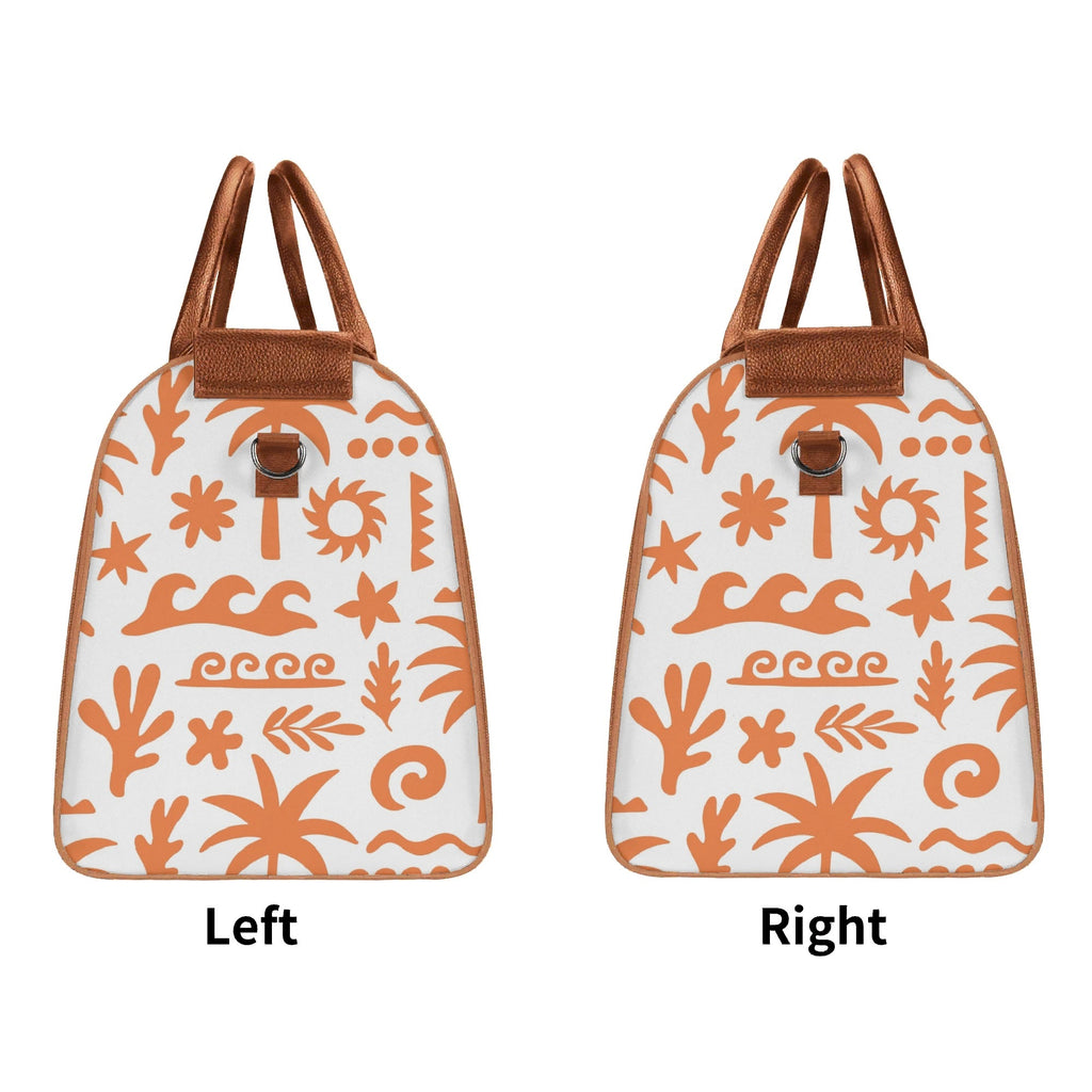 Personalised Orange Surf Foldable Travel Bag Personalised Foldable Travel Bag Printed Offshore Surf