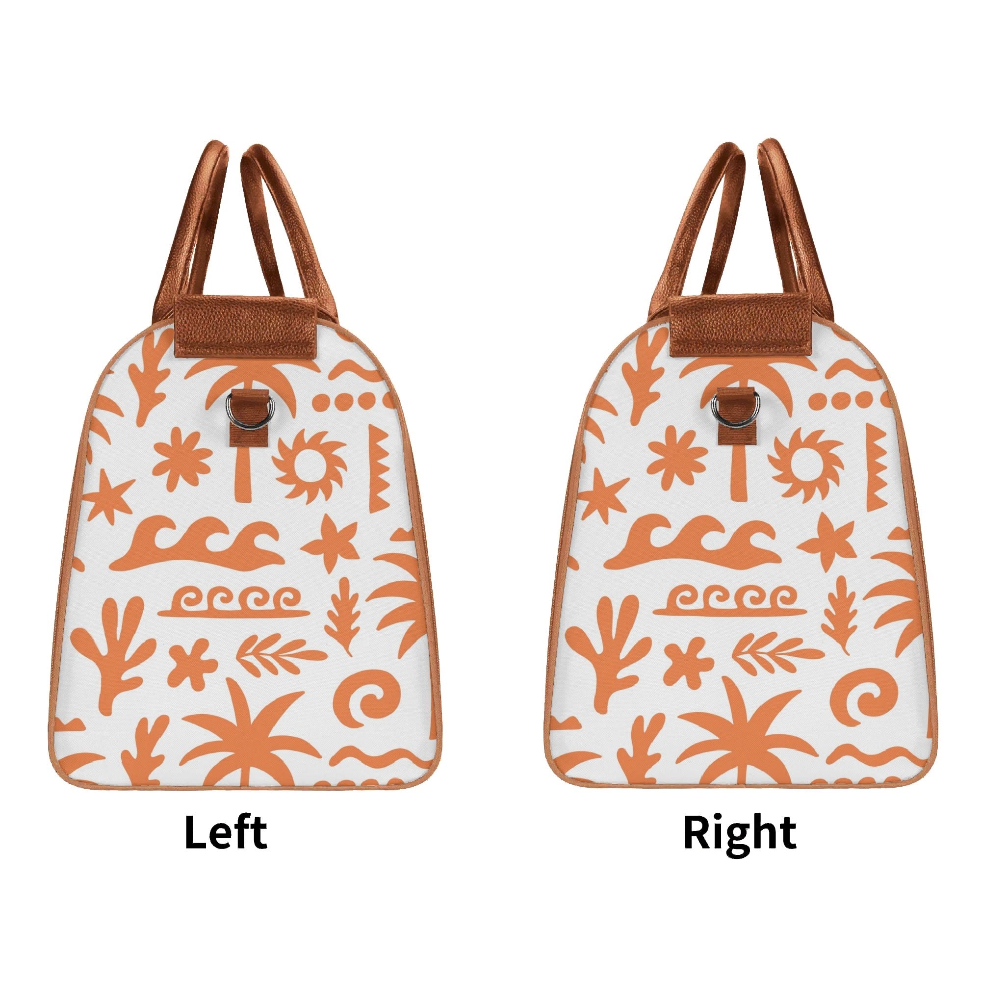 Personalised Orange Surf Foldable Travel Bag Personalised Foldable Travel Bag Printed Offshore Surf