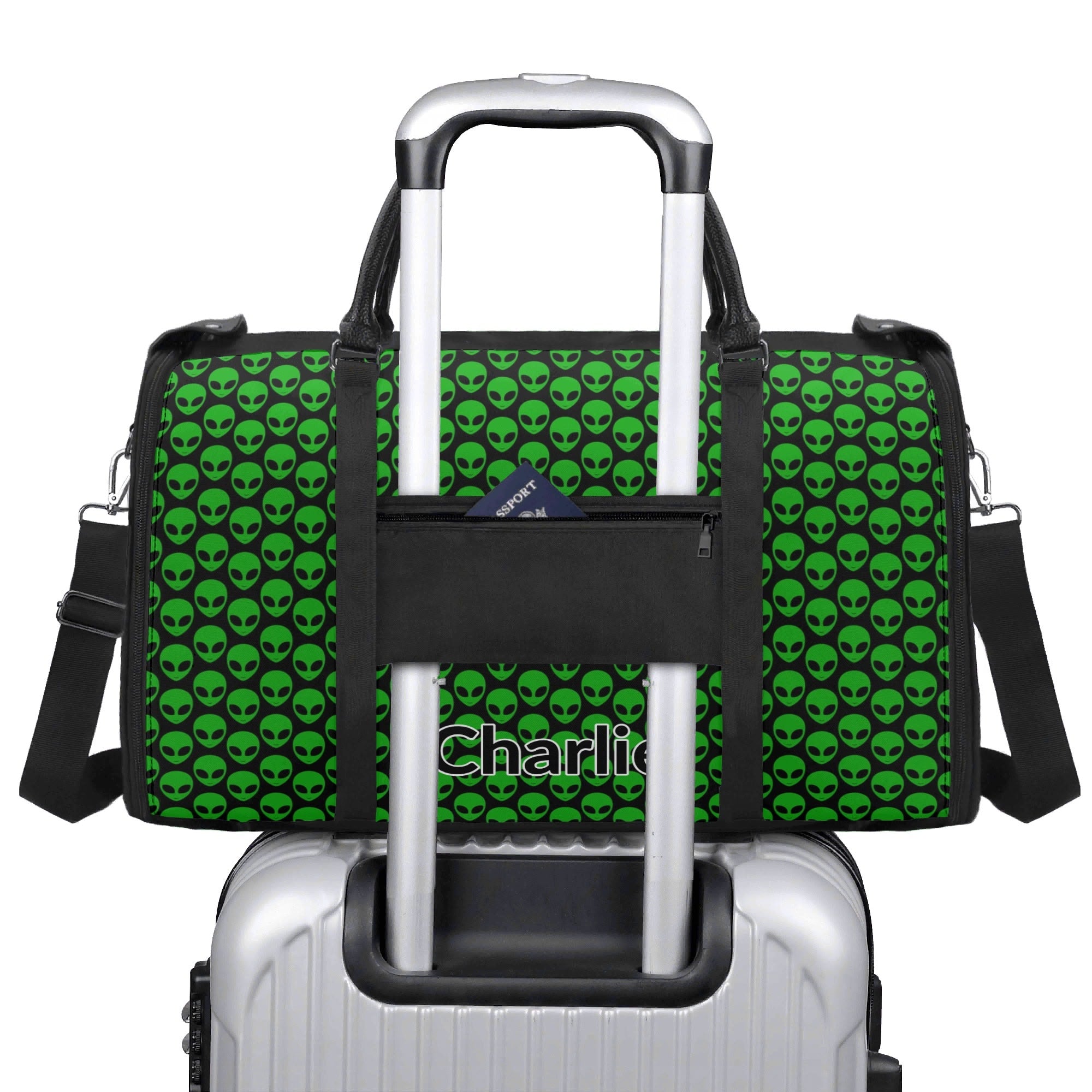 Personalised Aliens Foldable Travel Bag Personalised Foldable Travel Bag Printed Offshore Sci Fi