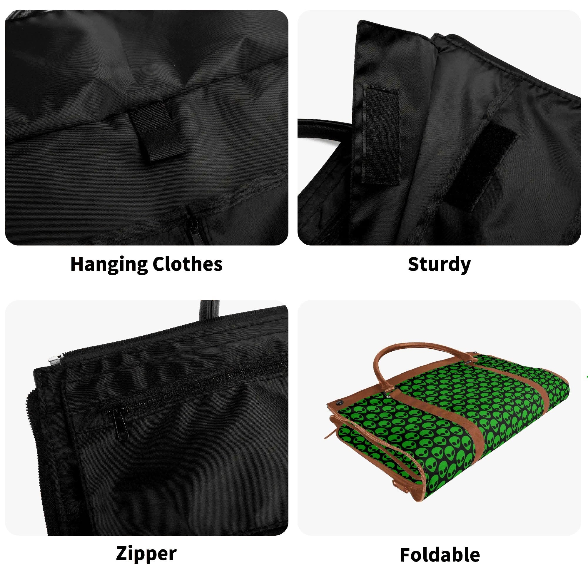 Personalised Aliens Foldable Travel Bag Personalised Foldable Travel Bag Printed Offshore Sci Fi