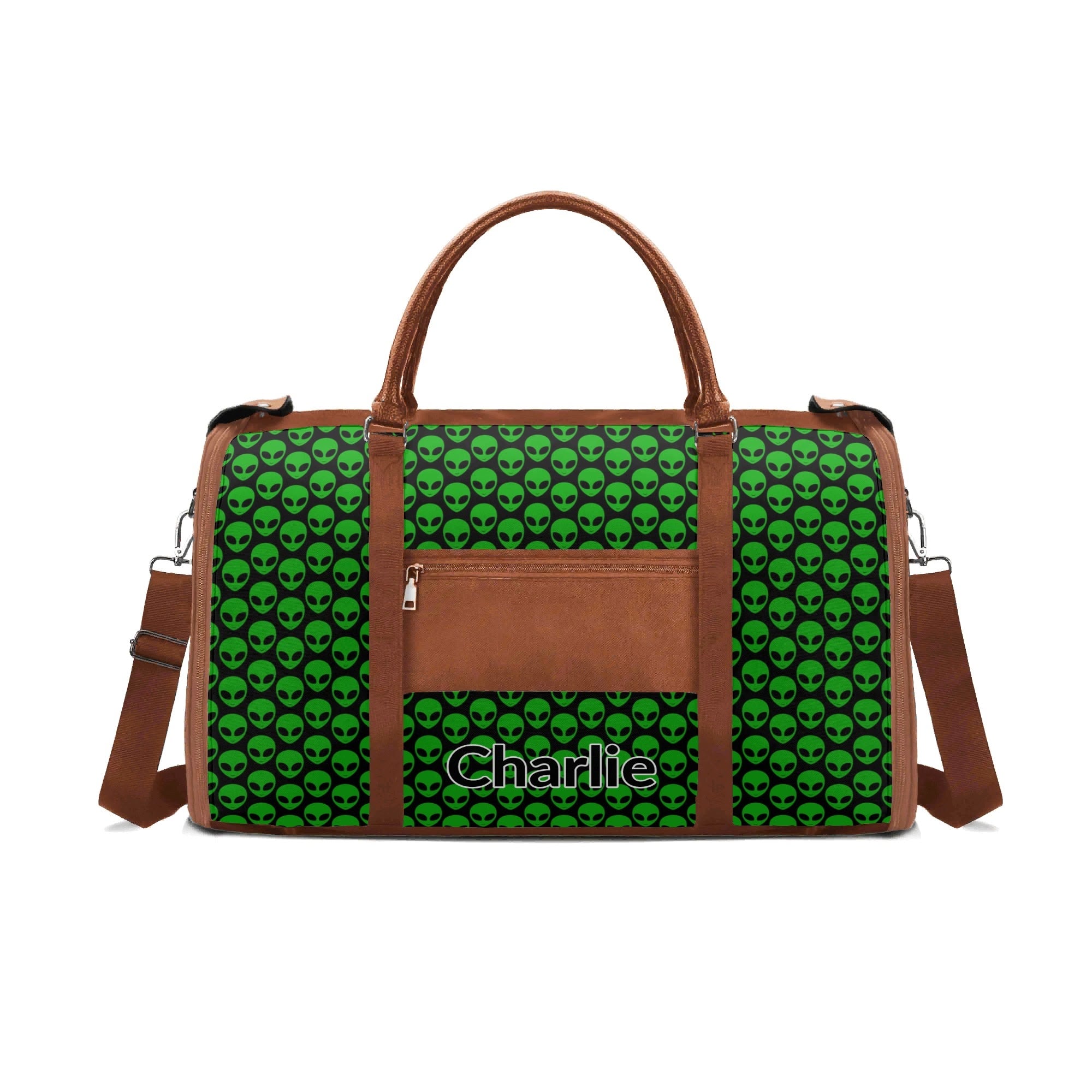 Personalised Aliens Foldable Travel Bag Personalised Foldable Travel Bag Printed Offshore Sci Fi
