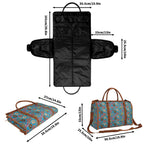 Personalised Doughnuts On Blue Foldable Travel Bag Personalised Foldable Travel Bag Food Printed Offshore