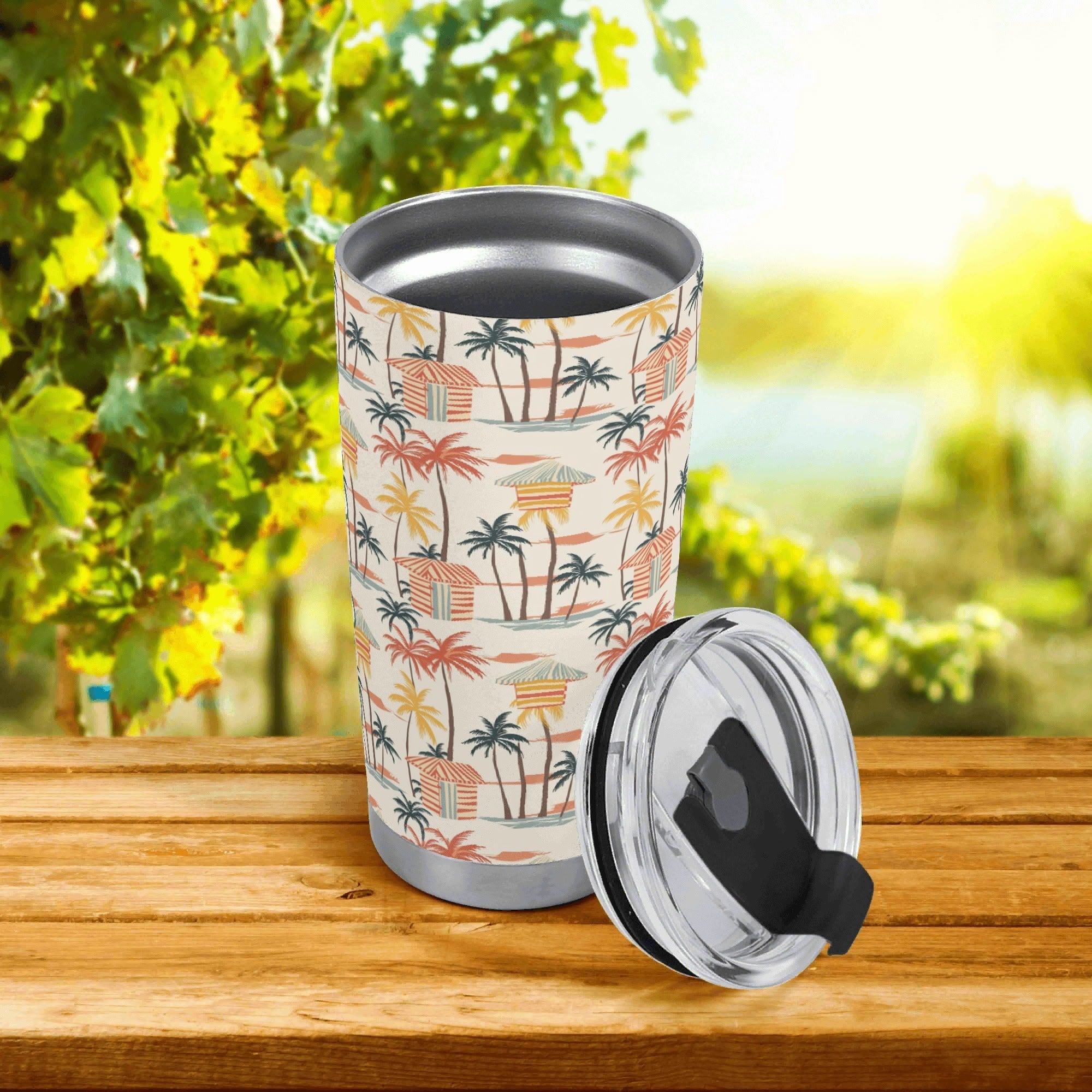 Personalised - Beach Shack - Stainless Steel 20oz Travel Mug Personalised 20oz Travel Mug Printed Offshore Surf
