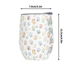 Personalised Your Coffee Order, Paw Prints 12oz Wine Tumbler / Travel Mug Personalised Wine Tumbler / Travel Mug animal Coffee Printed Offshore