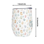 Personalised Paw Prints 12oz Wine Tumbler / Travel Mug Personalised Wine Tumbler / Travel Mug animal Printed Offshore