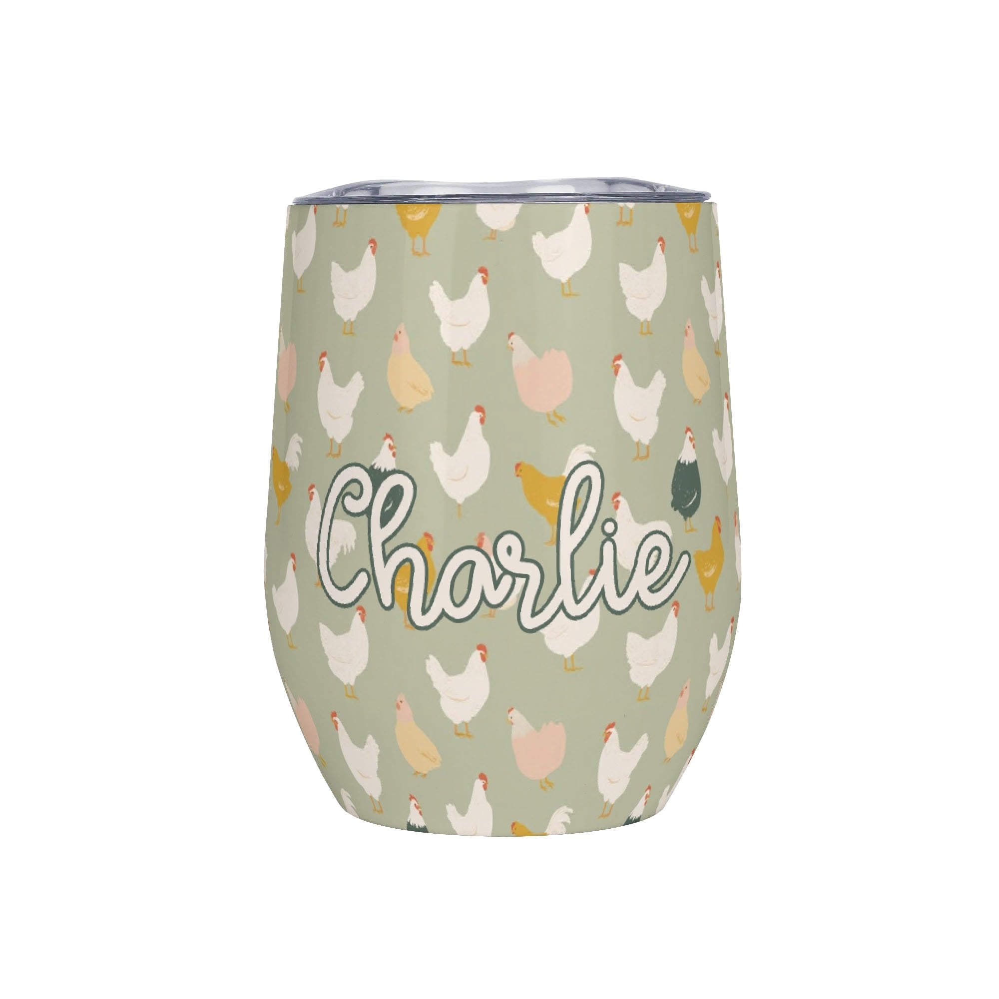 Personalised - Chicken Life - 12oz Wine Tumbler / Travel Mug Default Title Personalised Wine Tumbler / Travel Mug animal Printed Offshore