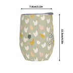 Personalised Chicken Life 12oz Wine Tumbler / Travel Mug Personalised Wine Tumbler / Travel Mug animal Printed Offshore