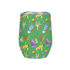 Personalised Bright 80s 12oz Wine Tumbler / Travel Mug Personalised Wine Tumbler / Travel Mug Printed Offshore Retro