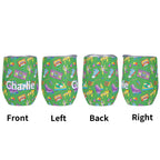 Personalised Bright 80s 12oz Wine Tumbler / Travel Mug Personalised Wine Tumbler / Travel Mug Printed Offshore Retro