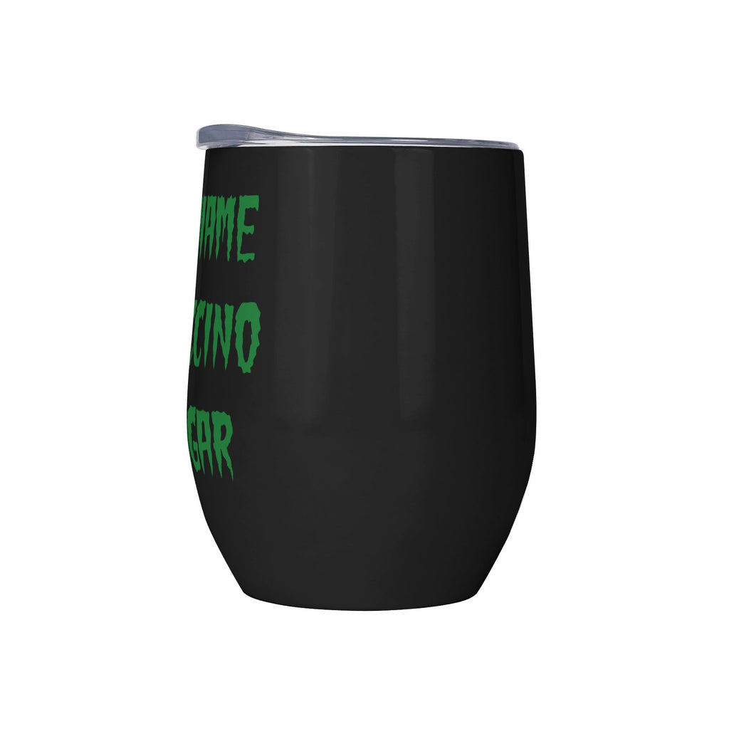 Personalised Your Coffee Order, Horror Movie Font 12oz Wine Tumbler / Travel Mug Personalised Wine Tumbler / Travel Mug Coffee Printed Offshore