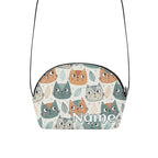 Personalised Add Name, Cute Cats Kids PU Small Crossbody Bag / Purse Default Title
