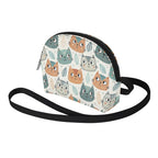 Personalised Add Name, Cute Cats Kids PU Small Crossbody Bag / Purse