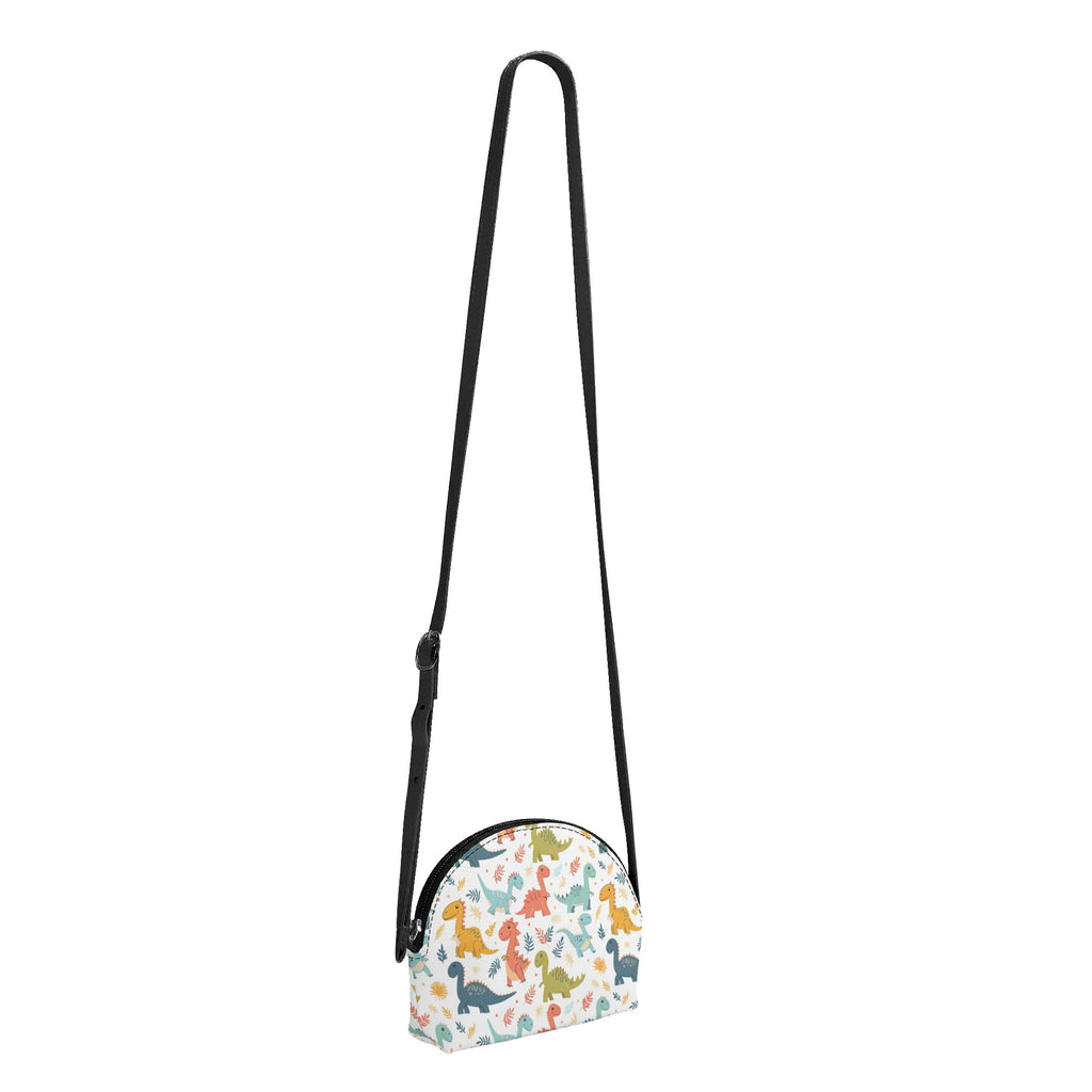 Personalised Colourful Dinosaurs Kids PU Small Crossbody Bag / Purse Printed Offshore