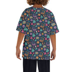 Space Arcade Kids Loose Fit Short Sleeve T-Shirt Kid's Full Print T-shirt Games Printed Offshore Retro