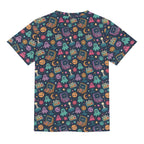 Space Arcade Kids Loose Fit Short Sleeve T-Shirt Kid's Full Print T-shirt Games Printed Offshore Retro