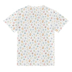 Paw Print Kids Loose Fit Short Sleeve T-Shirt Kid's Full Print T-shirt animal Printed Offshore