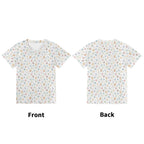 Paw Print Kids Loose Fit Short Sleeve T-Shirt Kid's Full Print T-shirt animal Printed Offshore