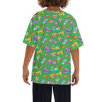 Bright 80s Kids Loose Fit Short Sleeve T-Shirt Kid's Full Print T-shirt Printed Offshore Retro