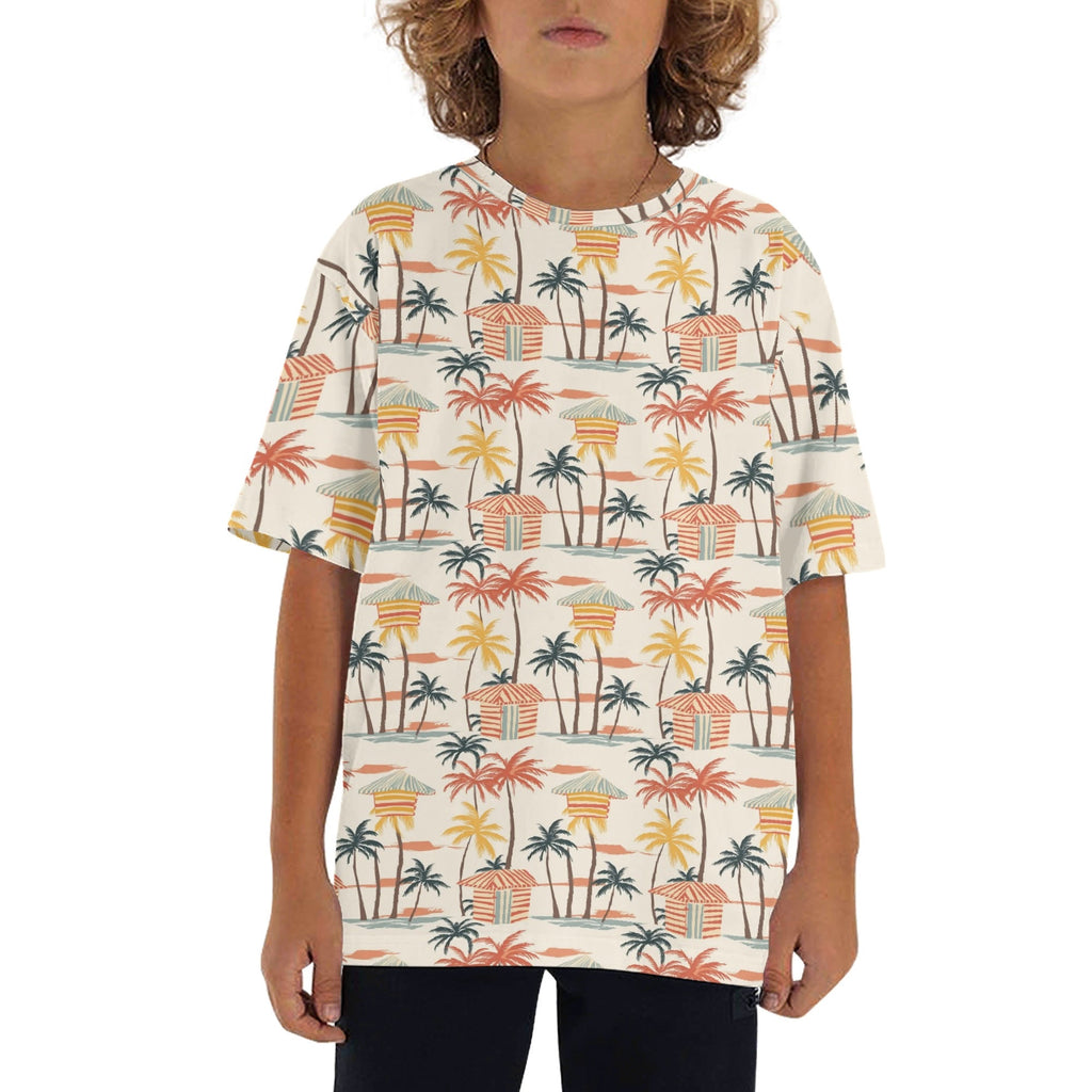 Beach Shack Kids Loose Fit Short Sleeve T-Shirt XL Kid's Full Print T-shirt Printed Offshore Surf
