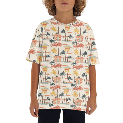 Beach Shack Kids Loose Fit Short Sleeve T-Shirt XL Kids Full Print T-shirt Printed Offshore Surf