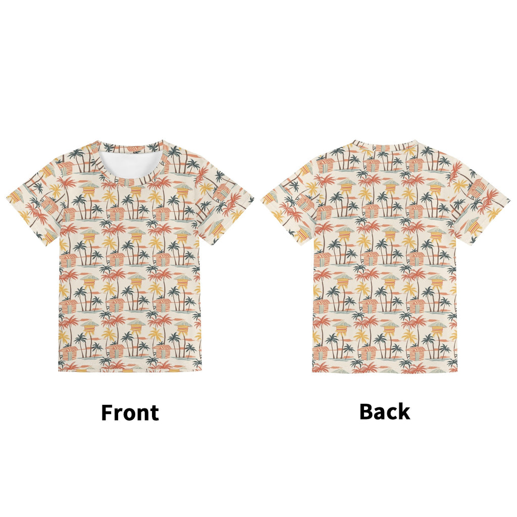Beach Shack Kids Loose Fit Short Sleeve T-Shirt Kid's Full Print T-shirt Printed Offshore Surf