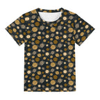 Planets Kids Loose Fit Short Sleeve T-Shirt Kid's Full Print T-shirt Printed Offshore Space