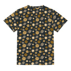 Planets Kids Loose Fit Short Sleeve T-Shirt Kid's Full Print T-shirt Printed Offshore Space