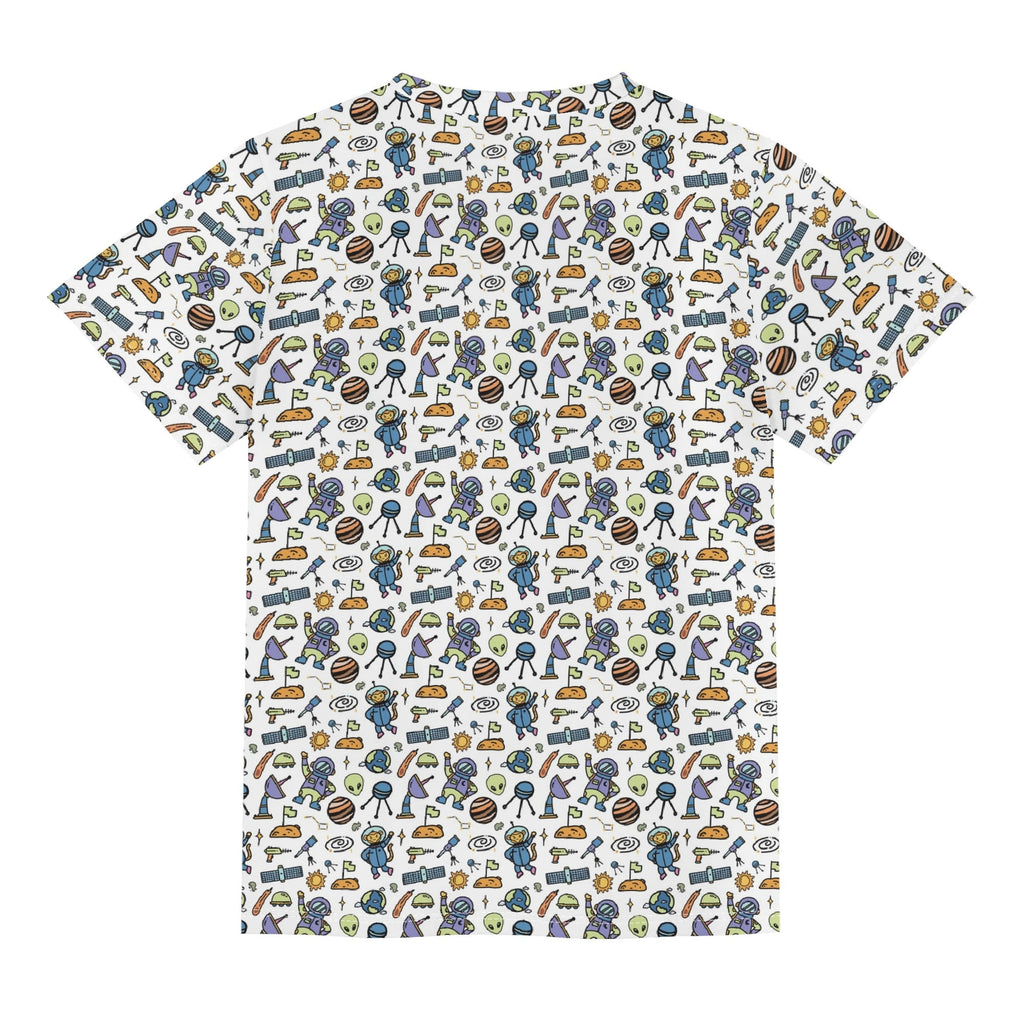 All About Space Kids Loose Fit Short Sleeve T-Shirt Kid's Full Print T-shirt Printed Offshore Space
