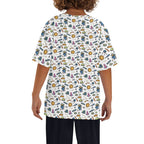 Monkey Astronaut In Space Kids Loose Fit Short Sleeve T-Shirt Kid's Full Print T-shirt animal Printed Offshore Space